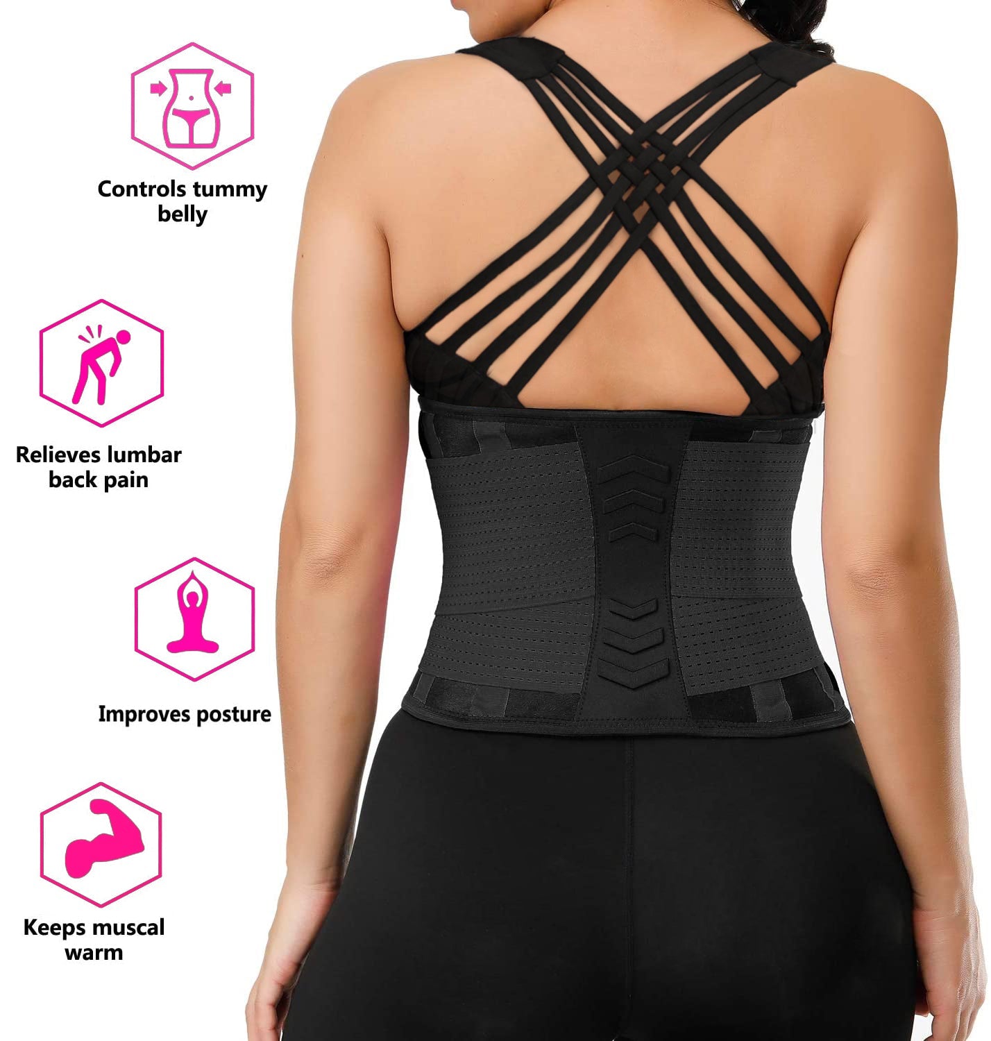 Sweat Sculpt Adjustable Waist Trainer Belt