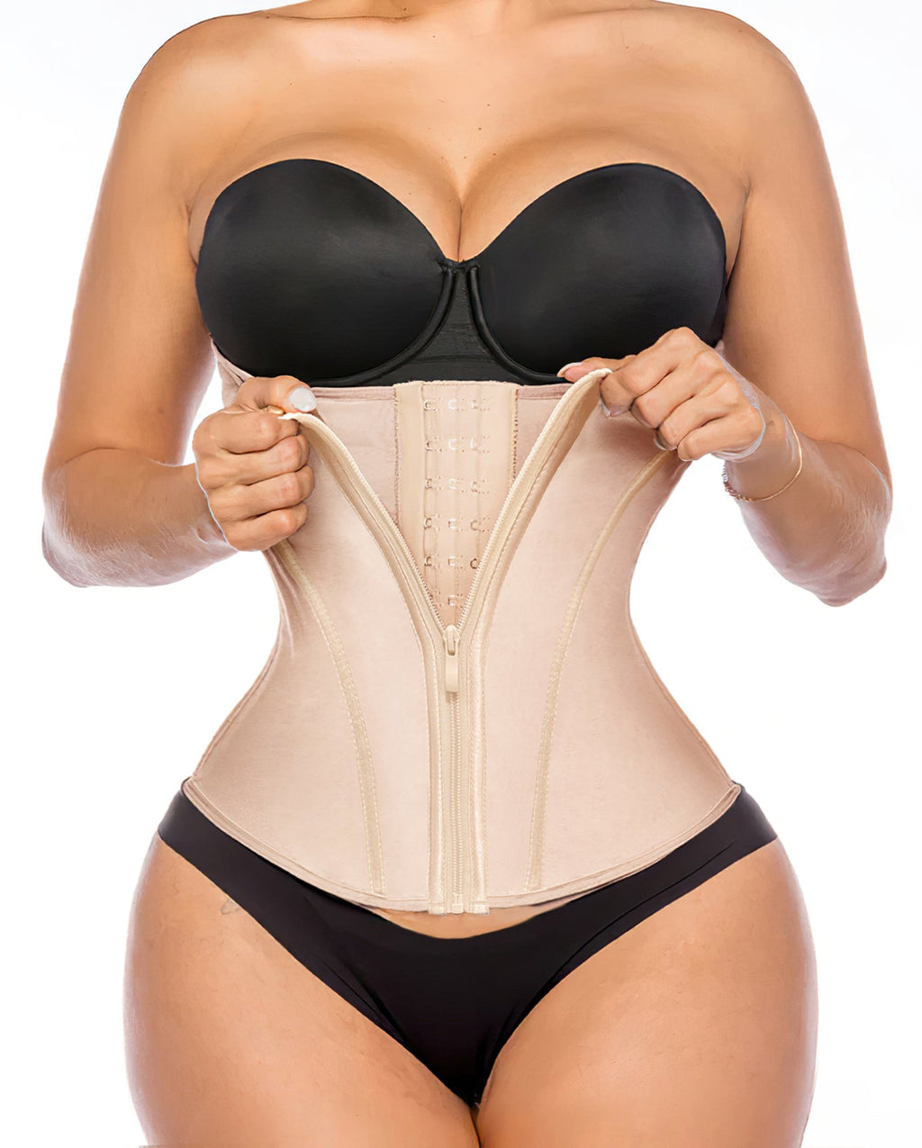 Double Compression Zip Waist Trainer