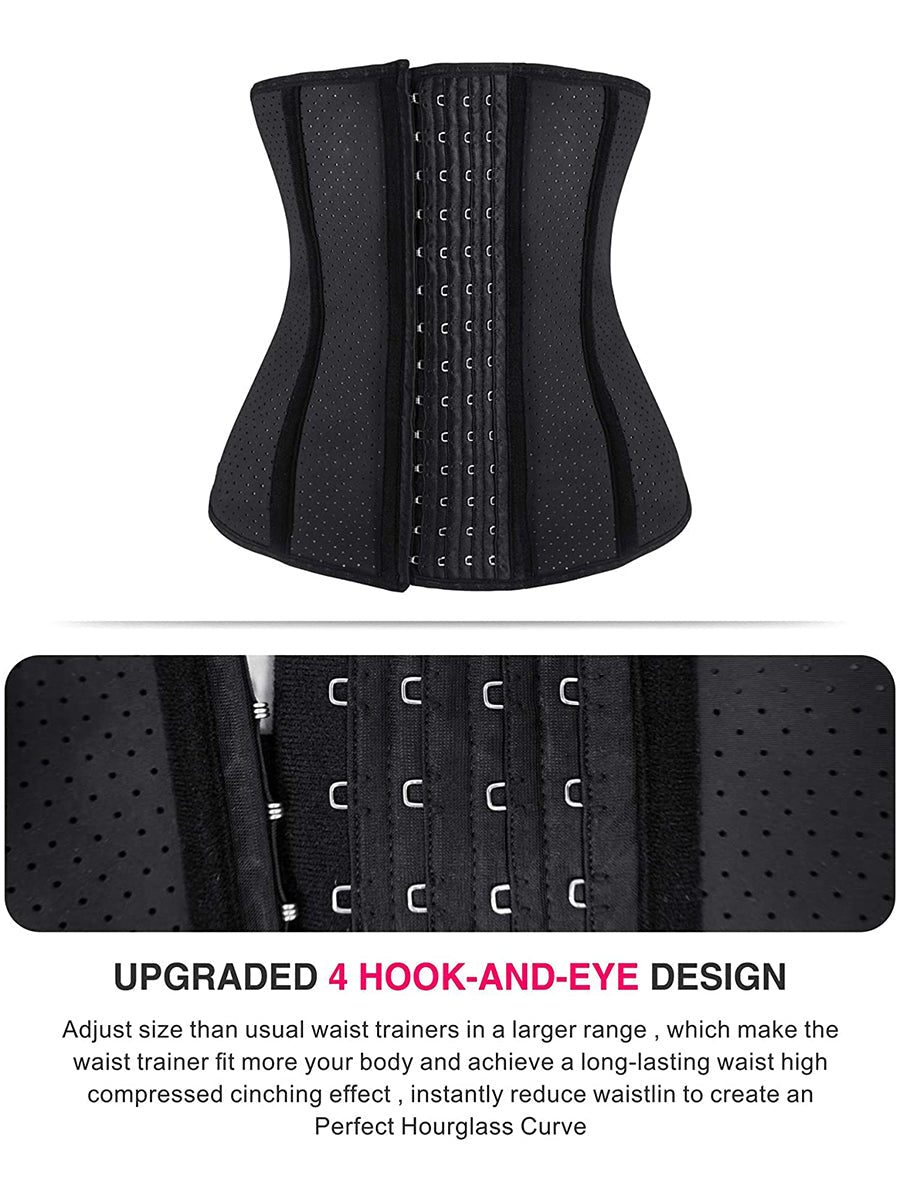 4 Hook Steel Boned Waist Trainer