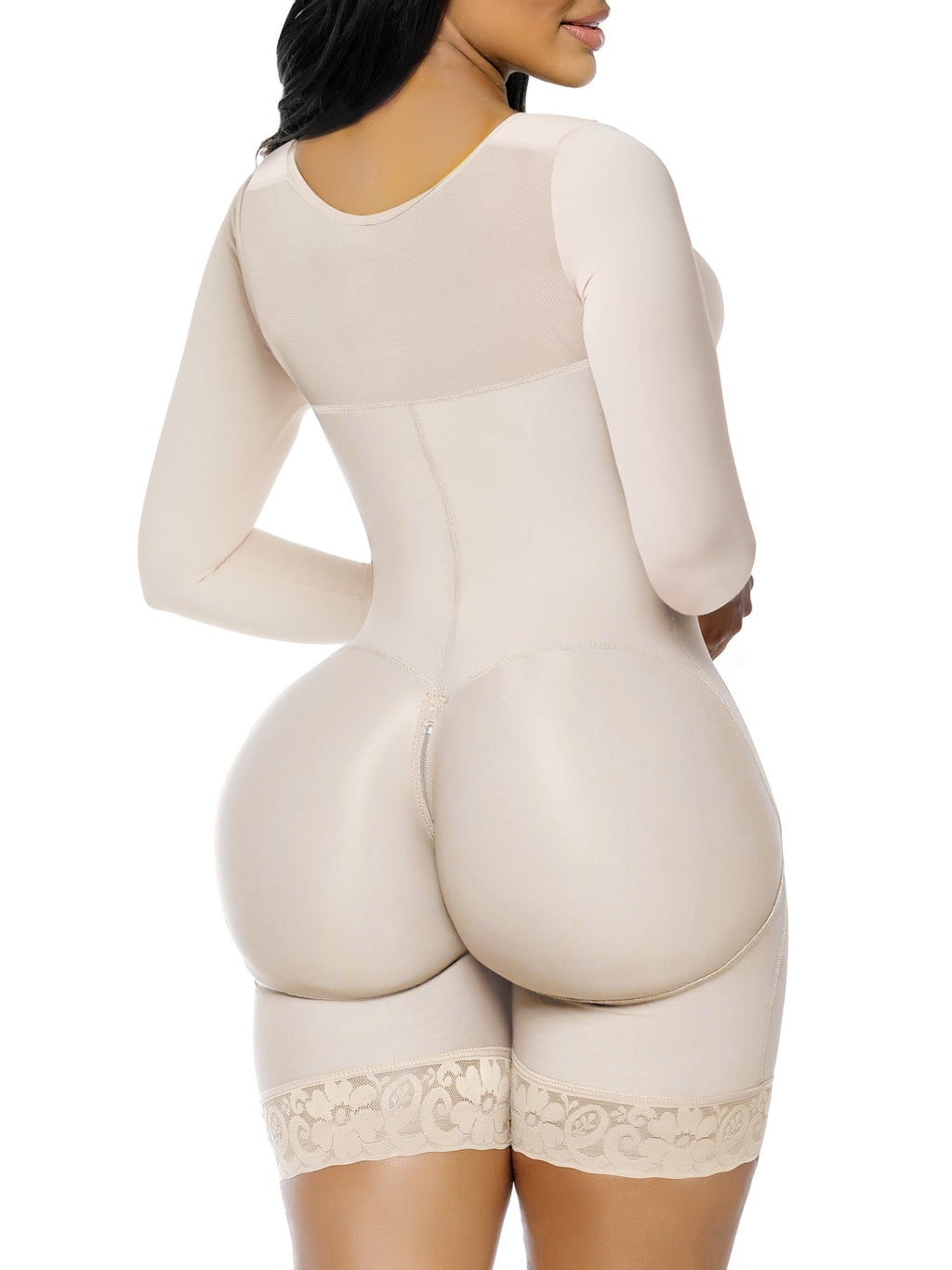Long Sleeve Full Bust Mid-Thigh Faja Bodysuit