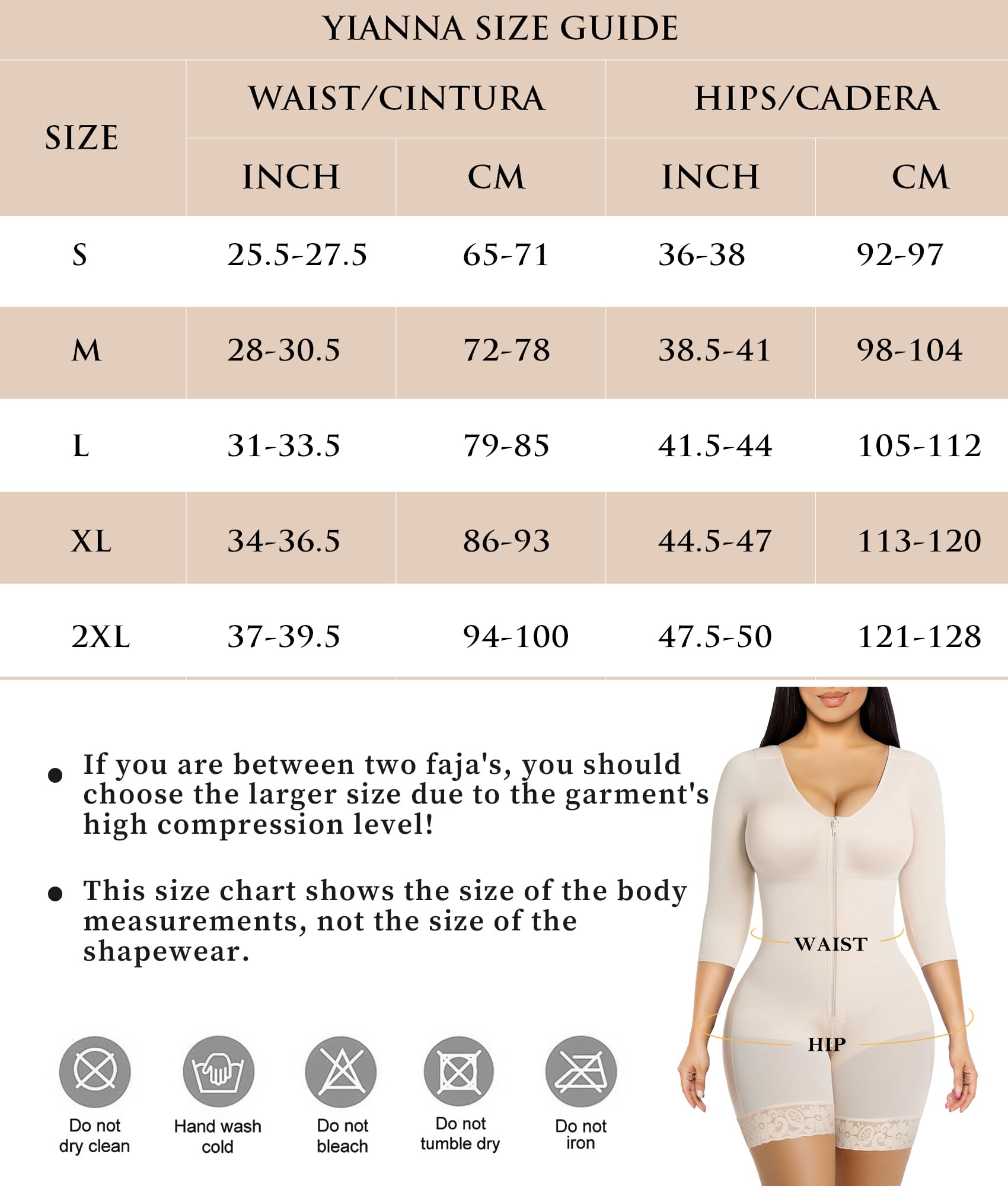 Long Sleeve Full Bust Mid-Thigh Faja Bodysuit