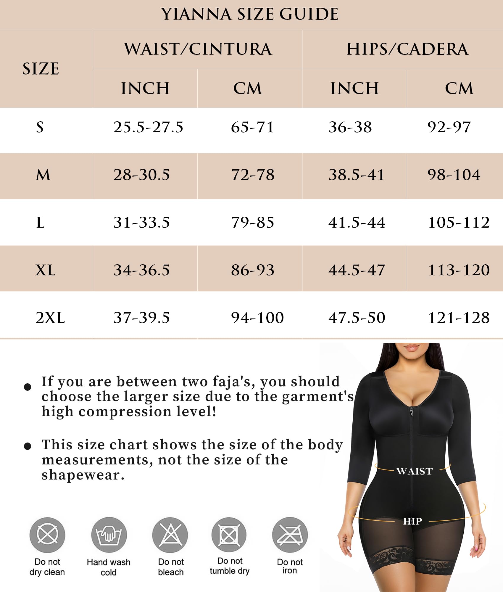 Long Sleeve Full Bust Mid-Thigh Faja Bodysuit