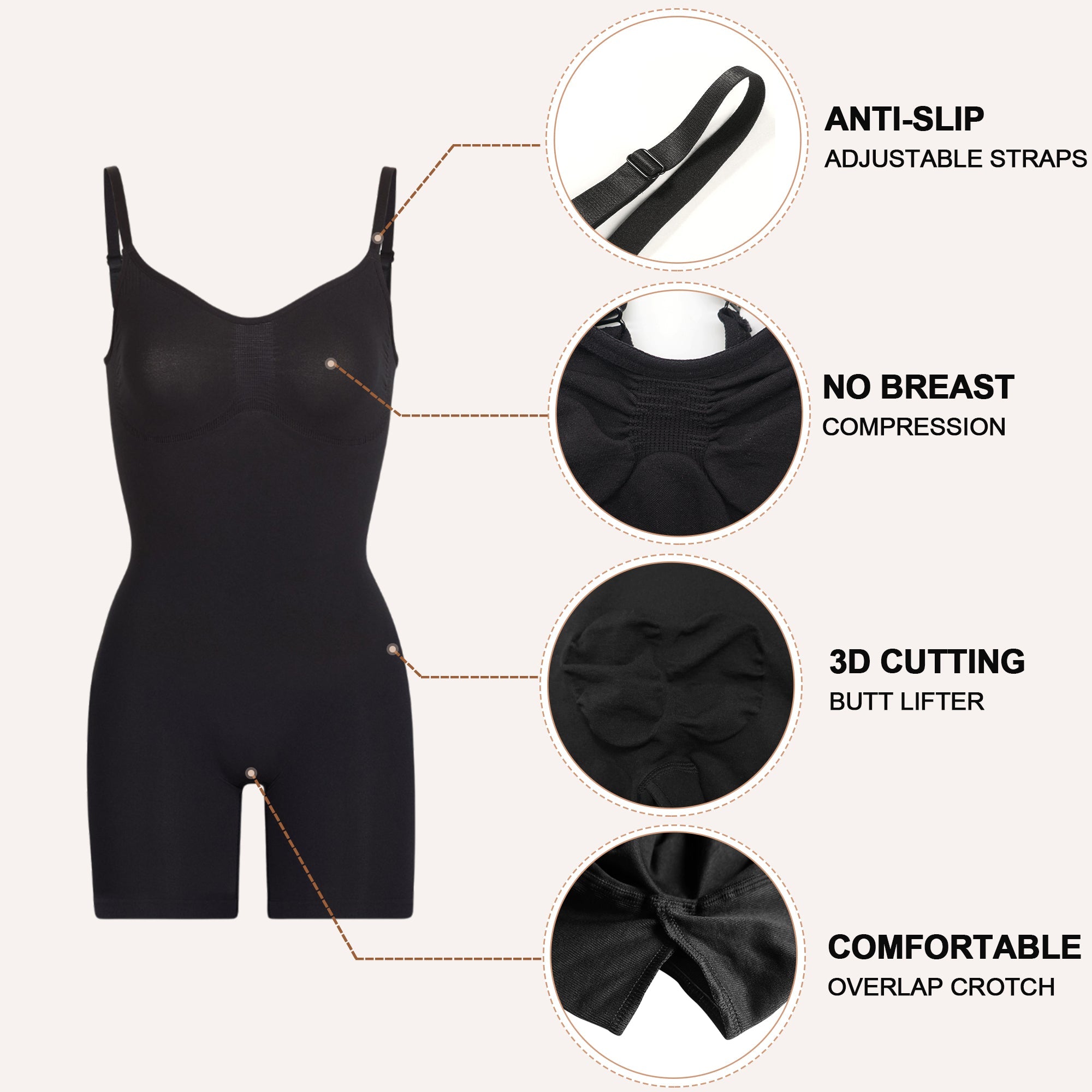 Seamless Sculpt Mid-Thigh Shorts Bodysuit