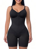 V-Shaped Tummy Control Shapewear Zip-Up Bodysuit