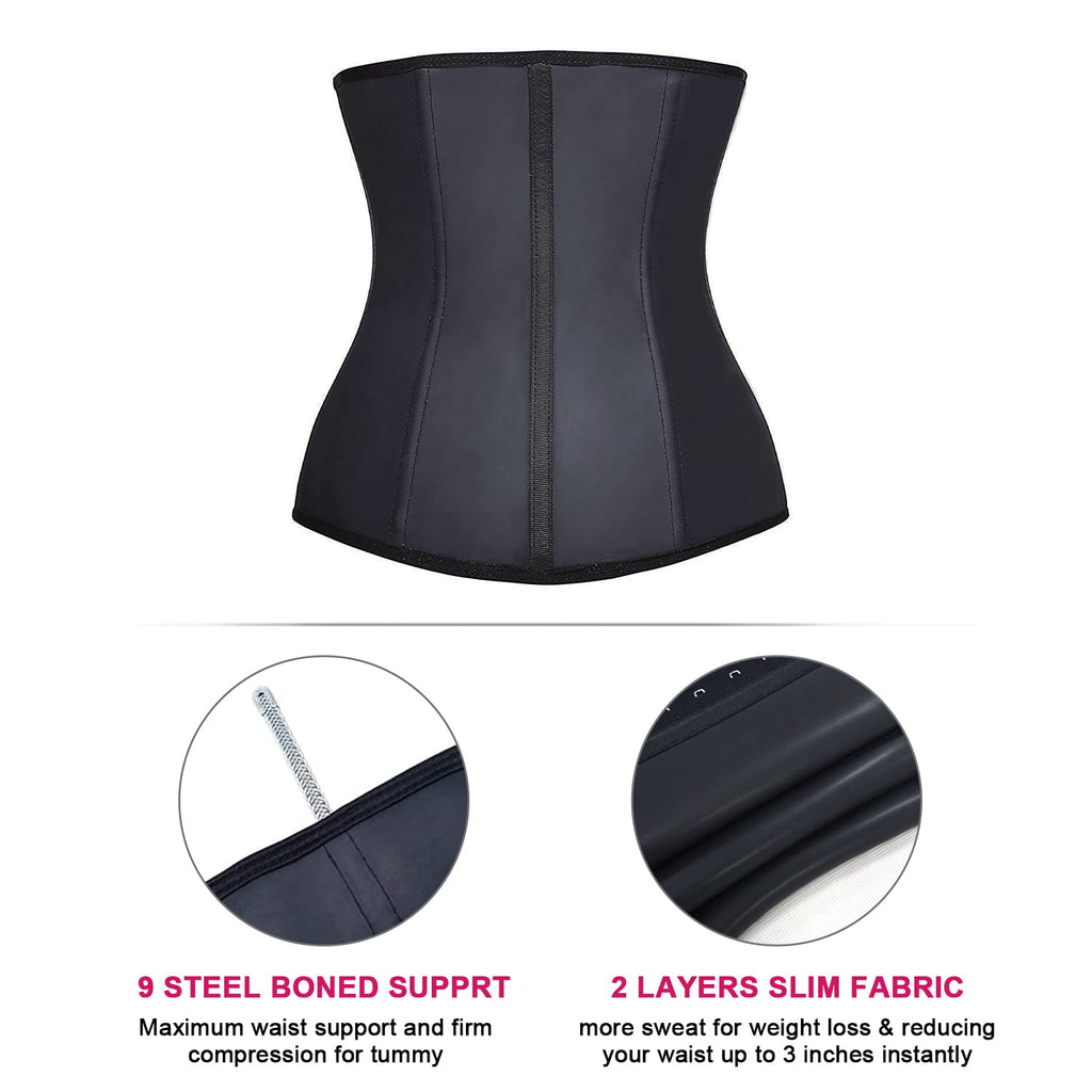Classic 3 Hook Steel Boned Waist Trainer