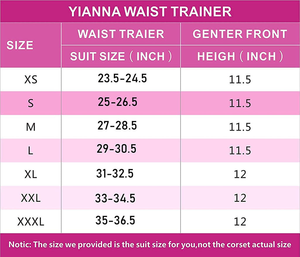 Front Zip Adjustable Compression Waist Trainer