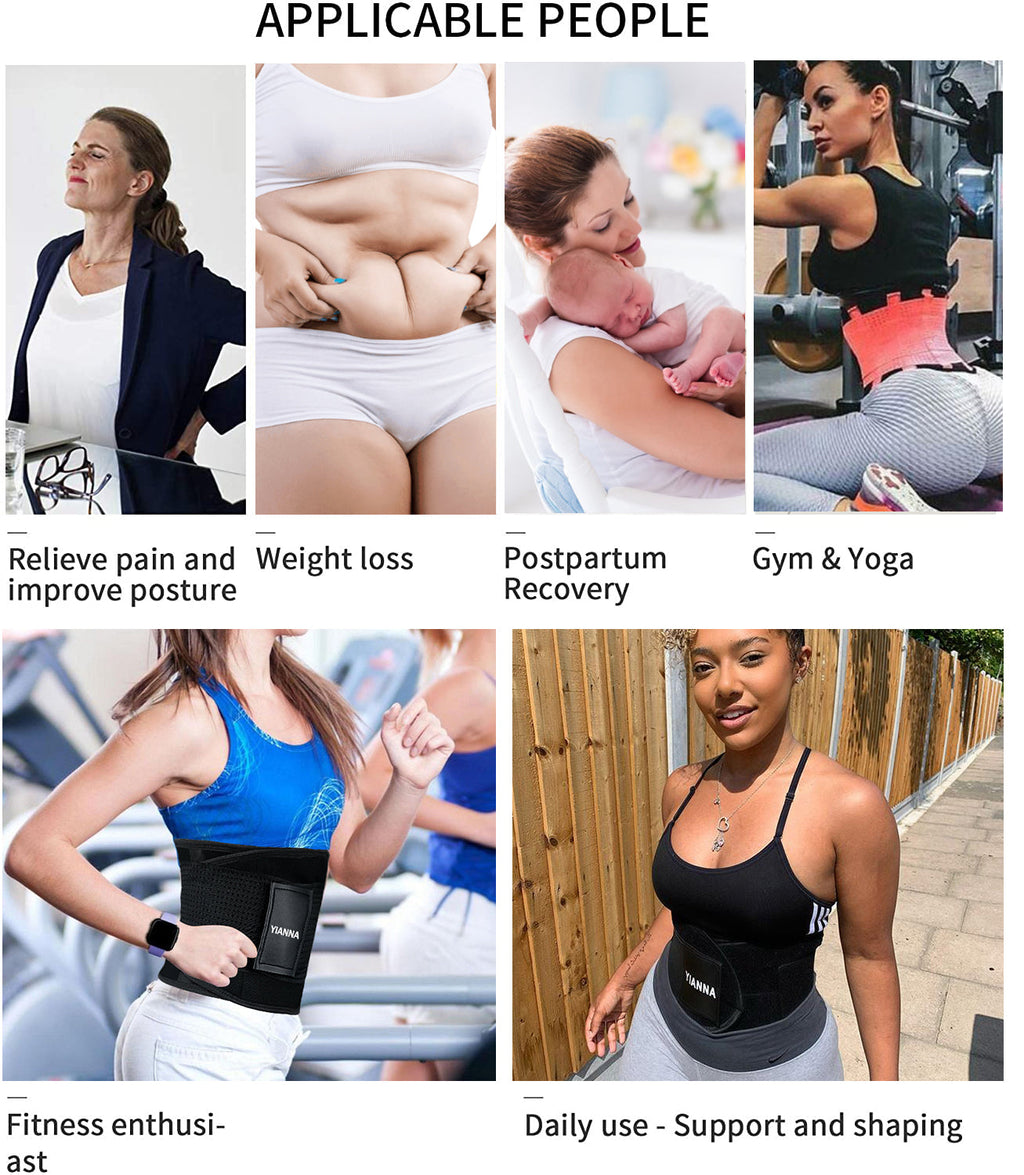 Sweat Sculpt Adjustable Waist Trainer Belt