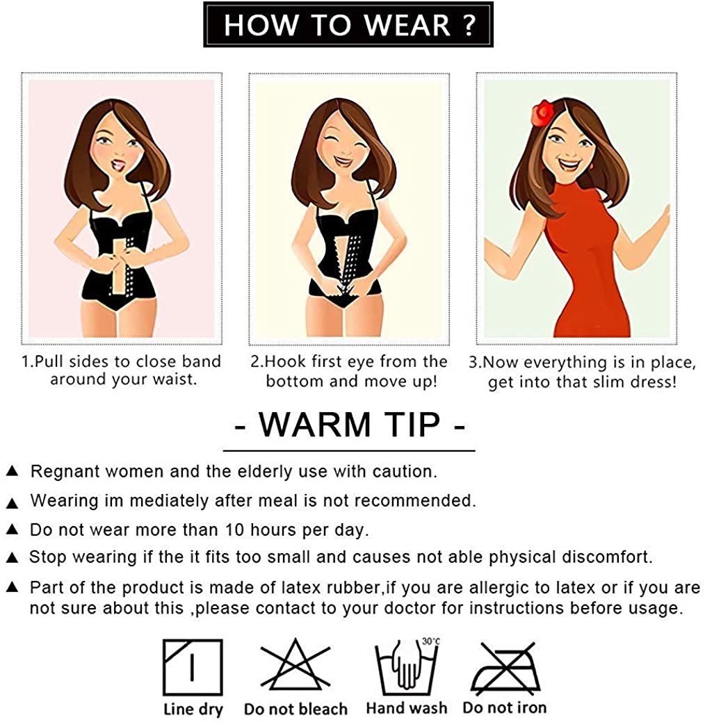 Front Zip Adjustable Compression Waist Trainer
