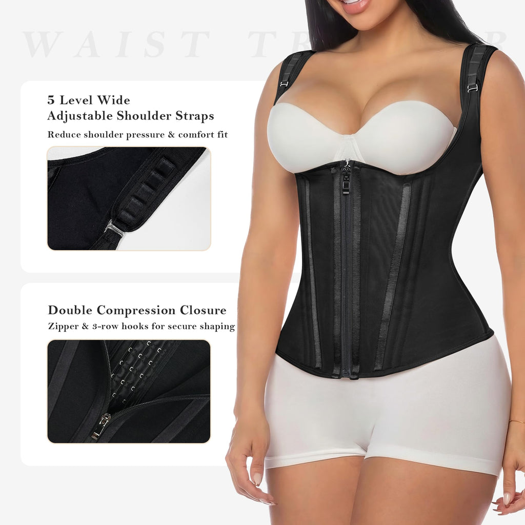 Shoulder Strap High Compression Waist Trainer Vest