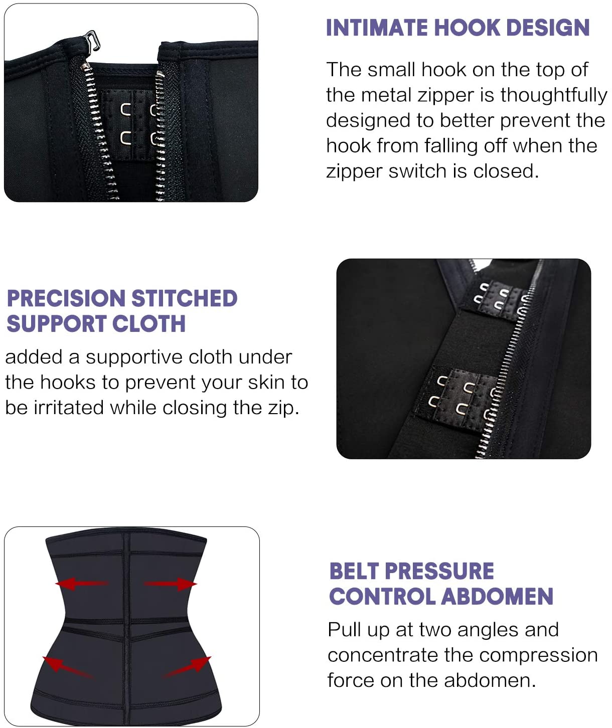 Double Belt Zip Waist Trainer