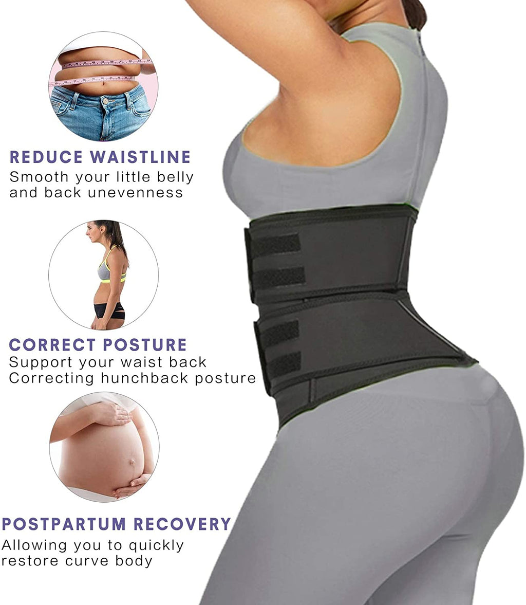 Double Belt Zip Waist Trainer