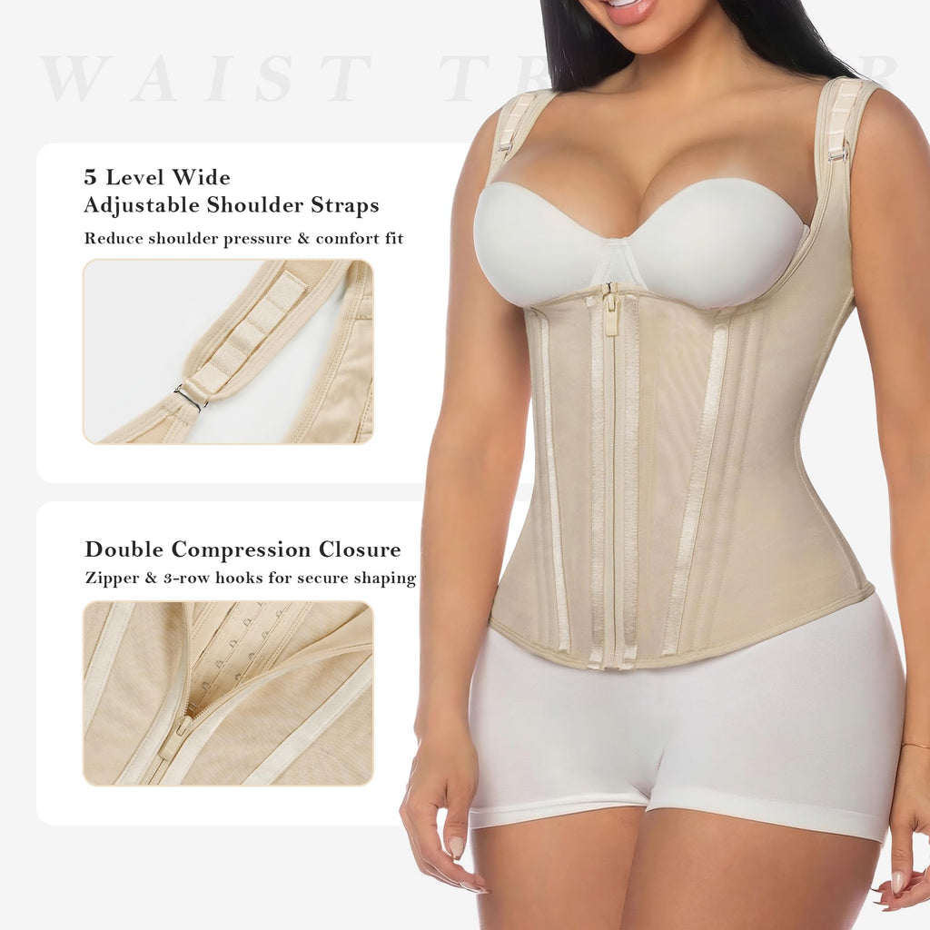 Shoulder Strap High Compression Waist Trainer Vest