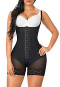 Open Bust Front Hook Mid-Thigh Faja Bodysuit