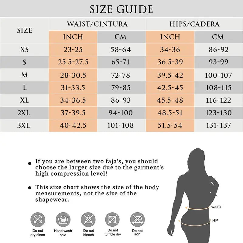 Steel Boned High Compression Full Bust Faja Bodysuit