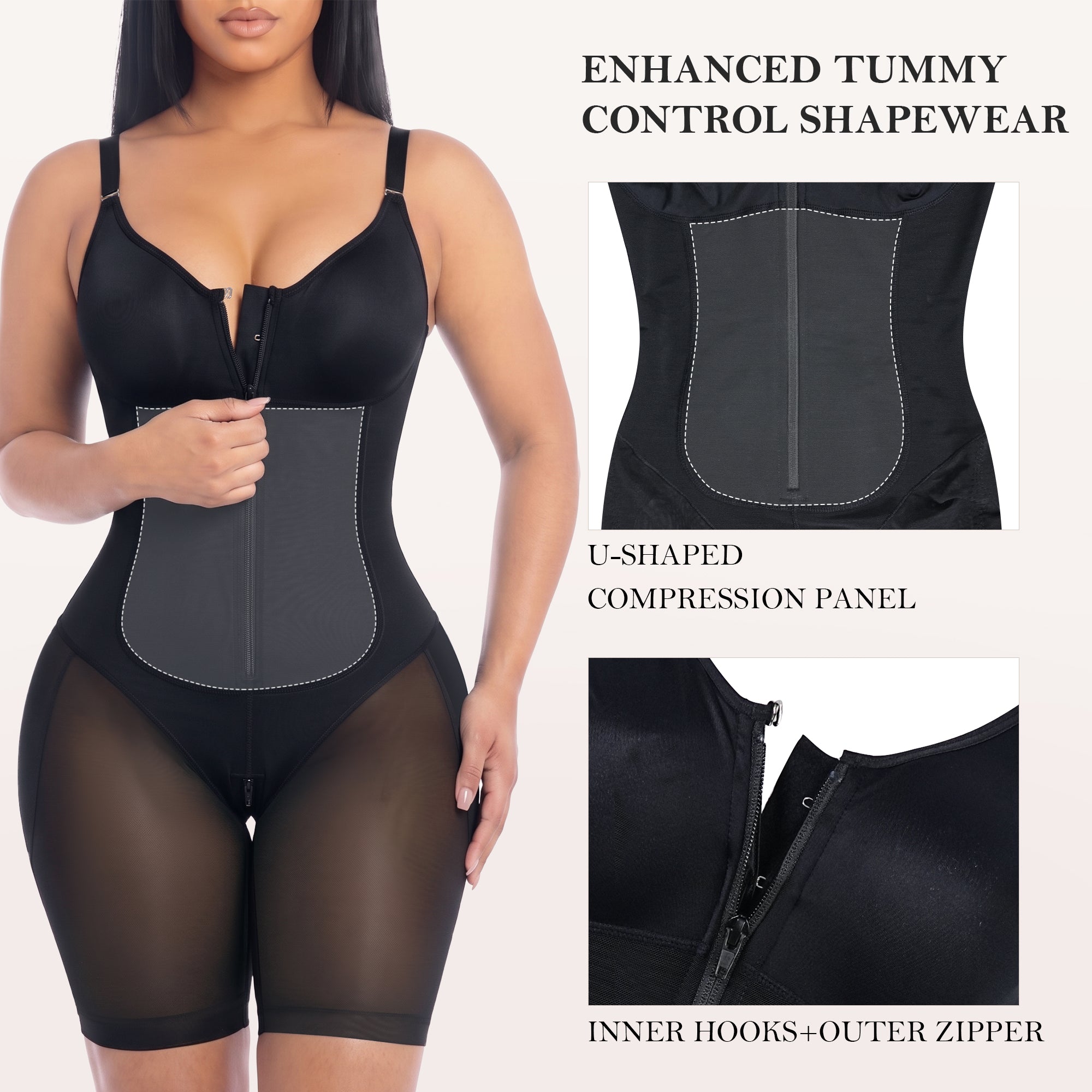 U-Shaped 3-Layer Fajas Colombianas Shapewear