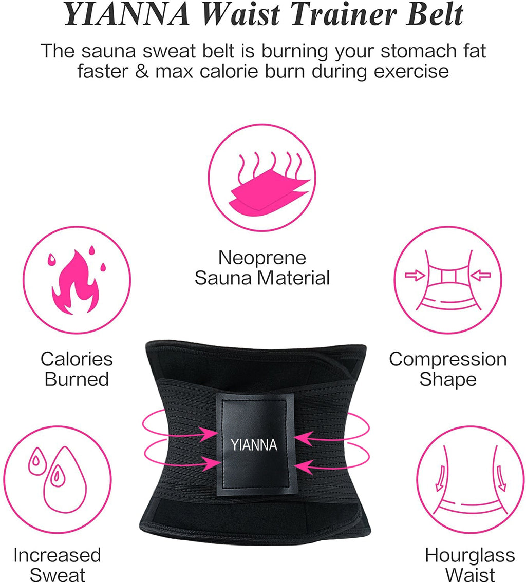 Sweat Sculpt Adjustable Waist Trainer Belt