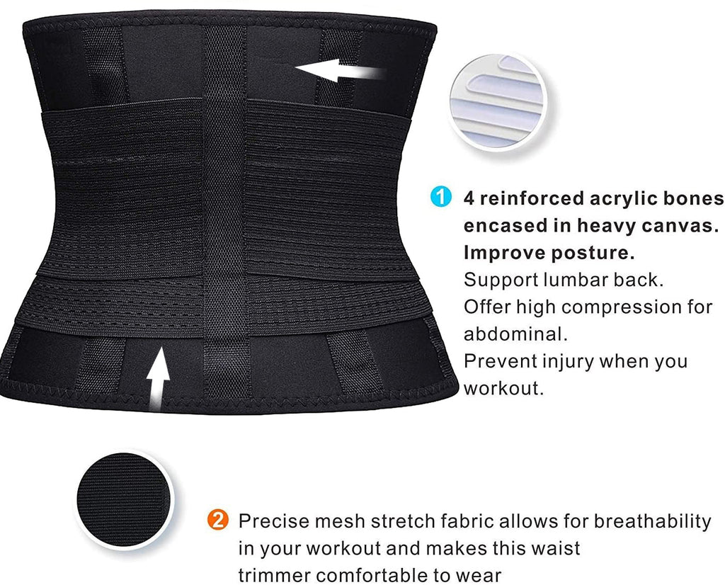 Sweat Sculpt Adjustable Waist Trainer Belt