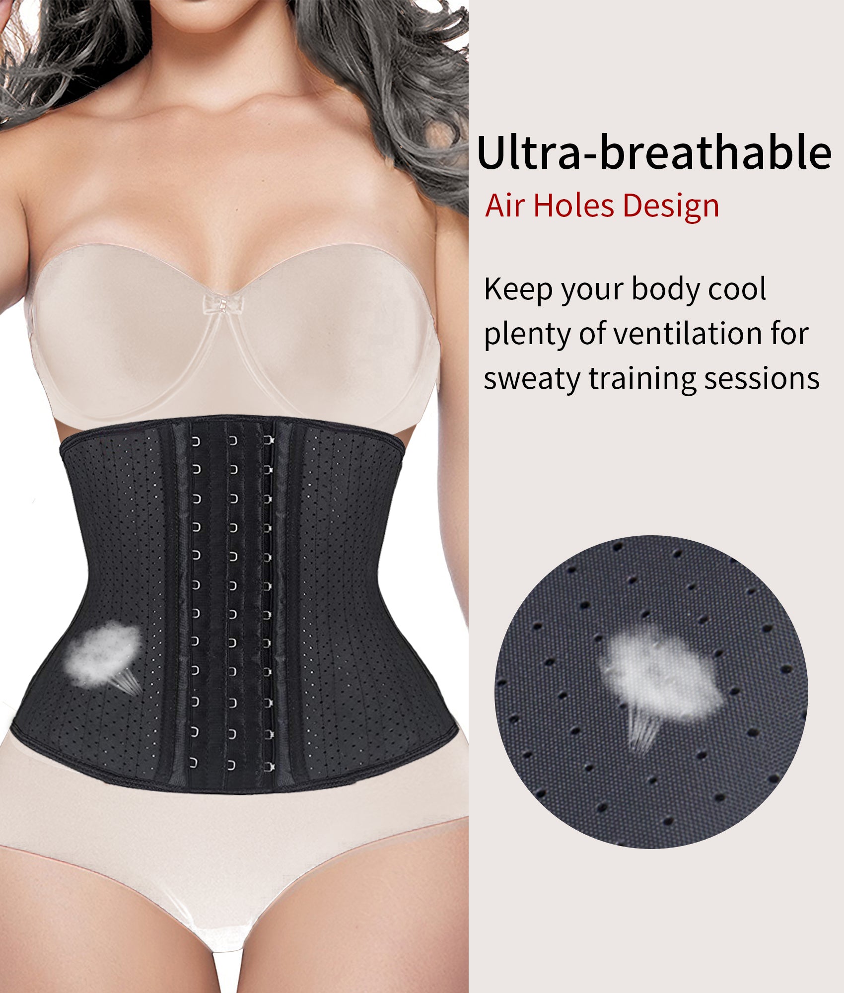 Long Torso Steel Boned Waist Trainer