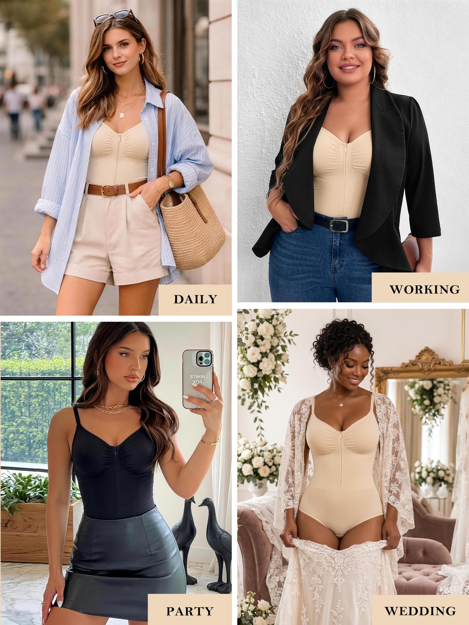 Seamless Tummy Control Shapewear Brief Bodysuit