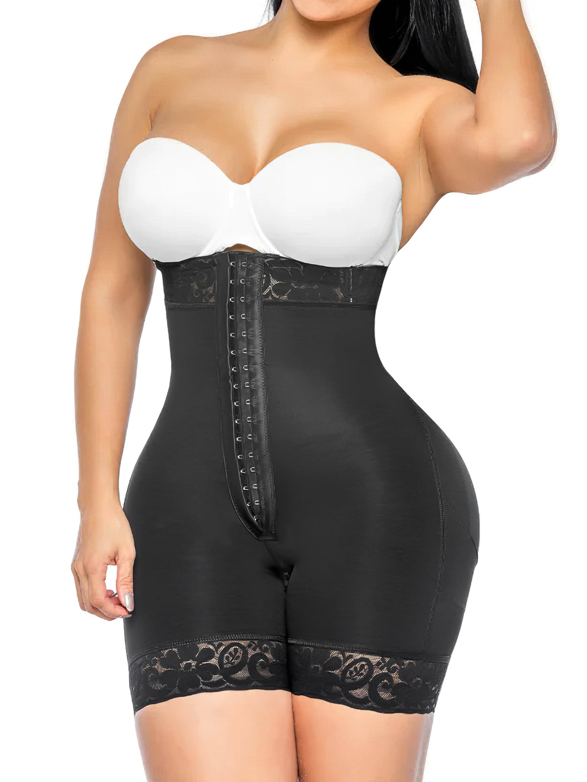 Strapless Tummy Control Mid-Thigh Shorts Faja
