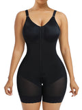 Front Zip Full Bust Mid-Thigh Faja Bodysuit