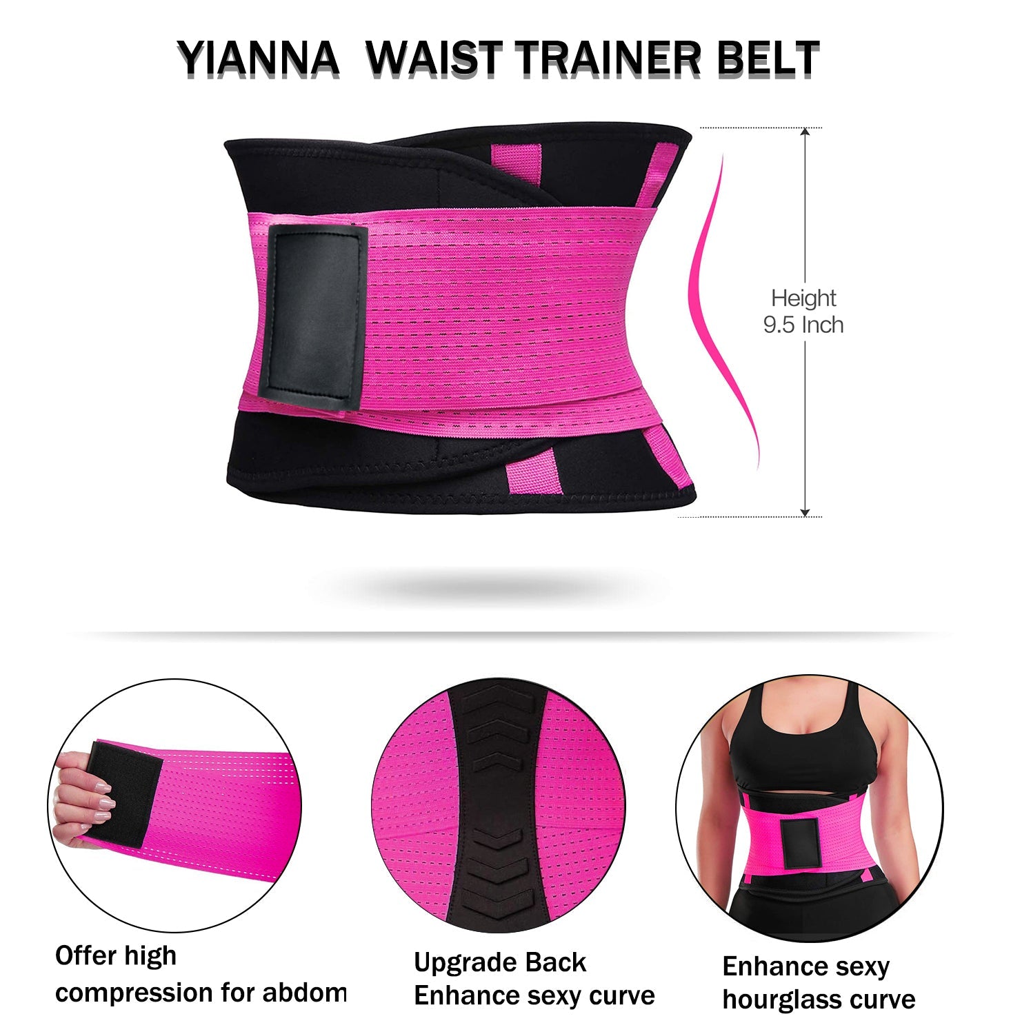 Sweat Sculpt Adjustable Waist Trainer Belt