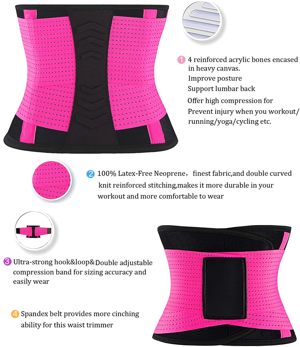 Sweat Sculpt Adjustable Waist Trainer Belt