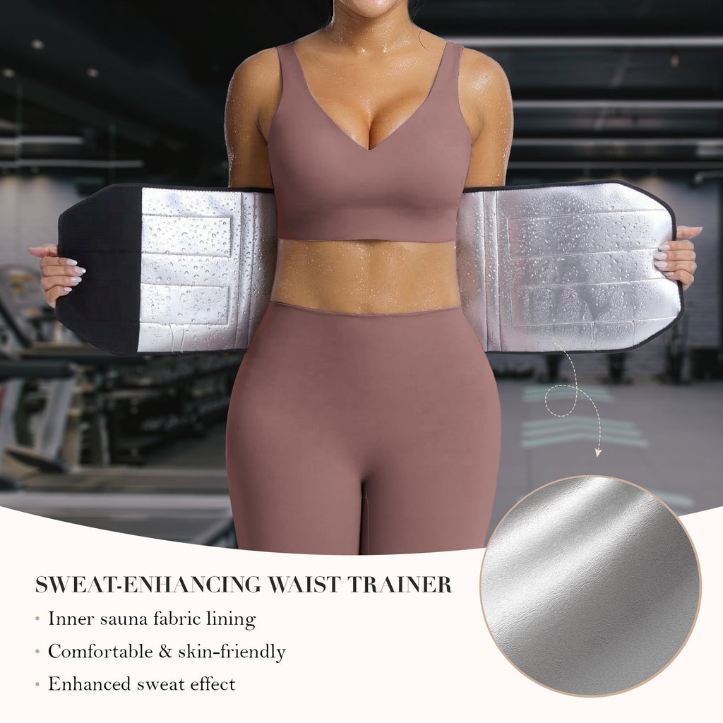 Triple Layer Sweat Sculpt Waist Trainer Belt
