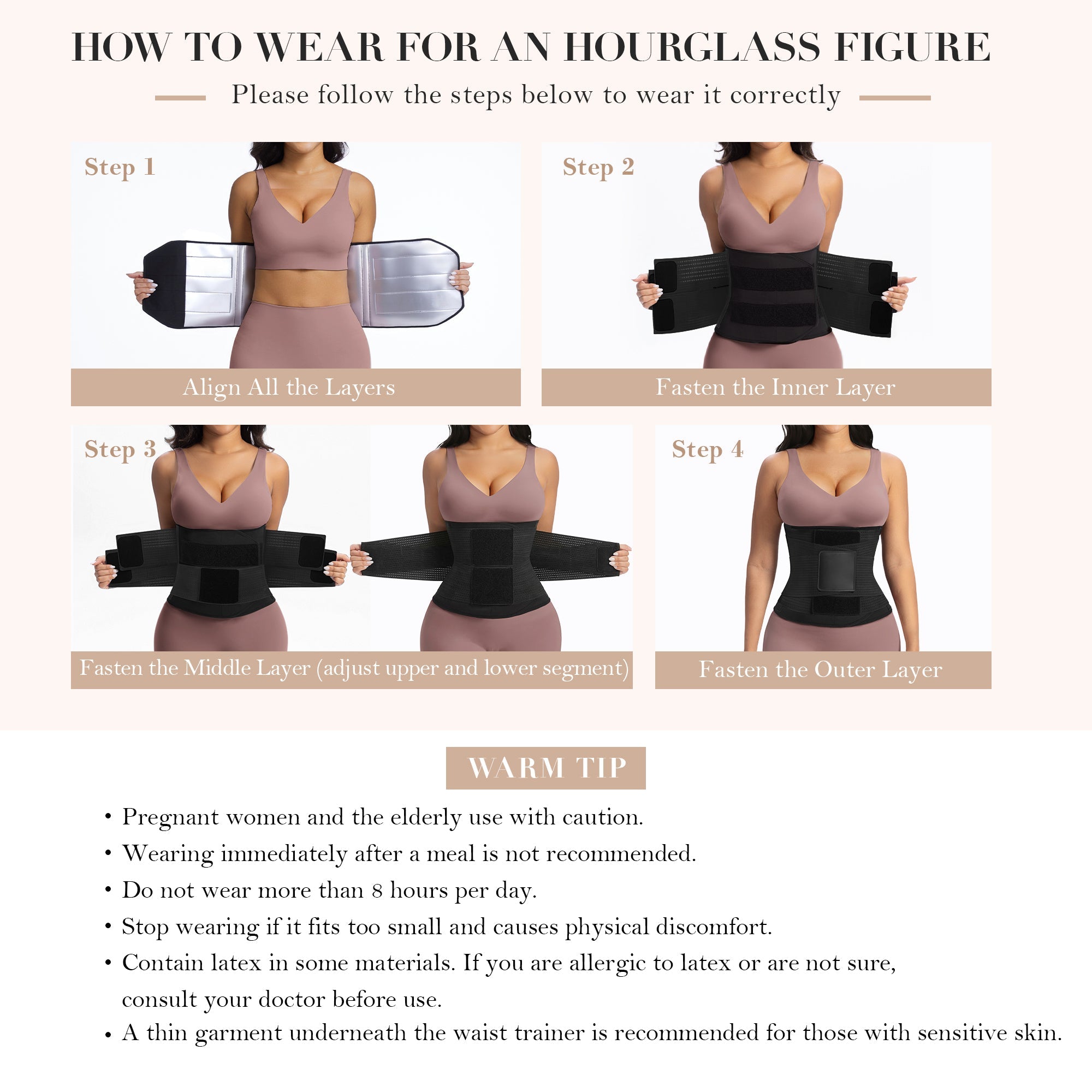 Triple Layer Sweat Sculpt Waist Trainer Belt