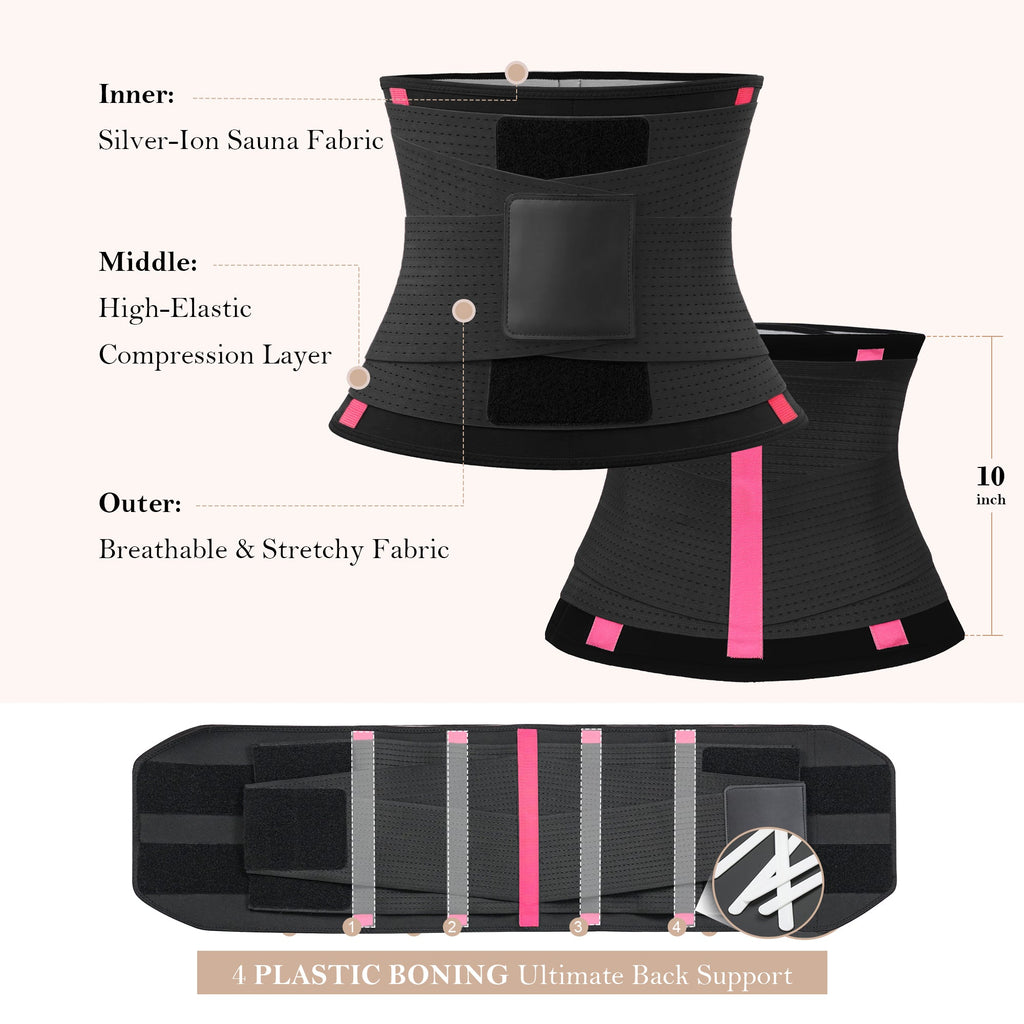 Triple Layer Sweat Sculpt Waist Trainer Belt