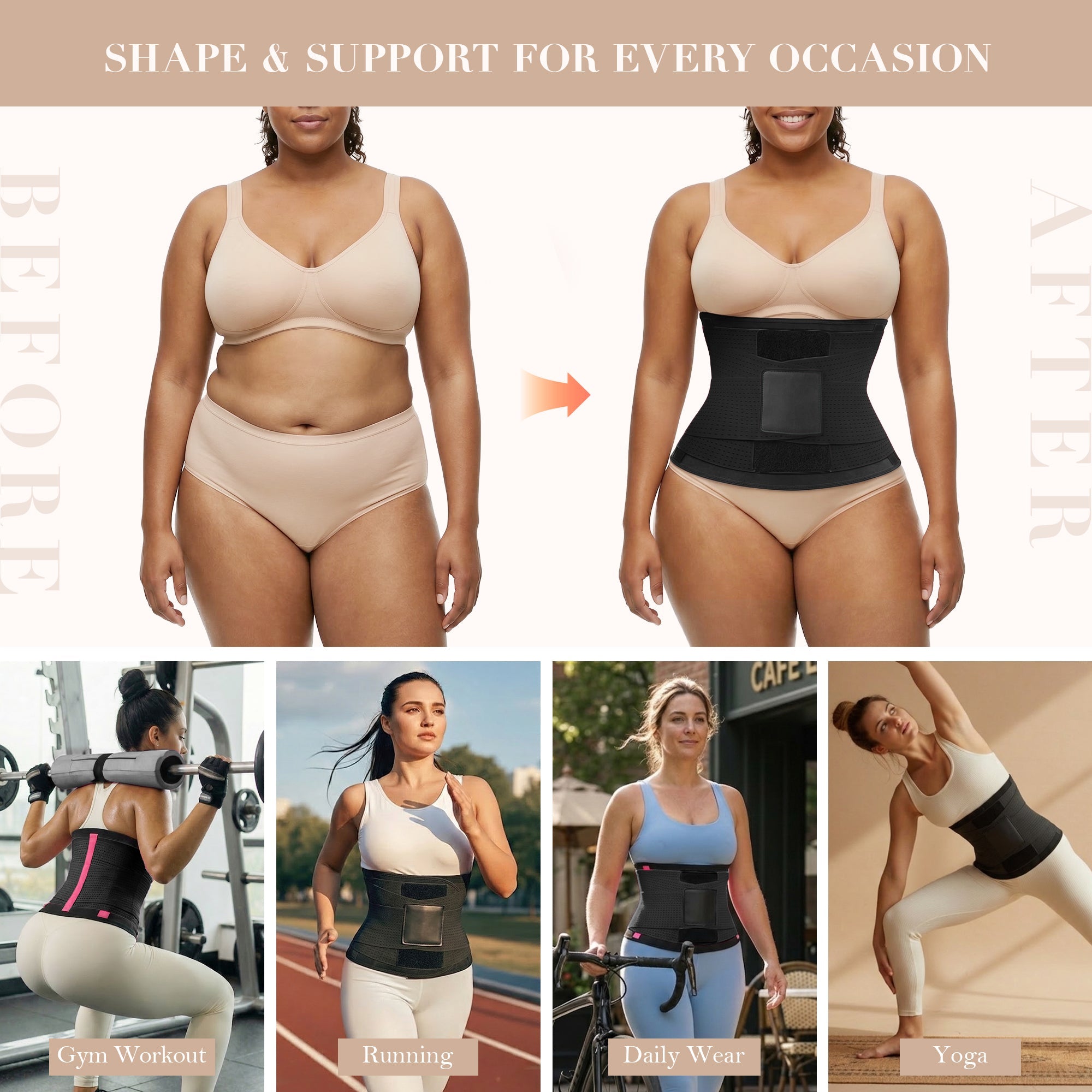 Triple Layer Sweat Sculpt Waist Trainer Belt